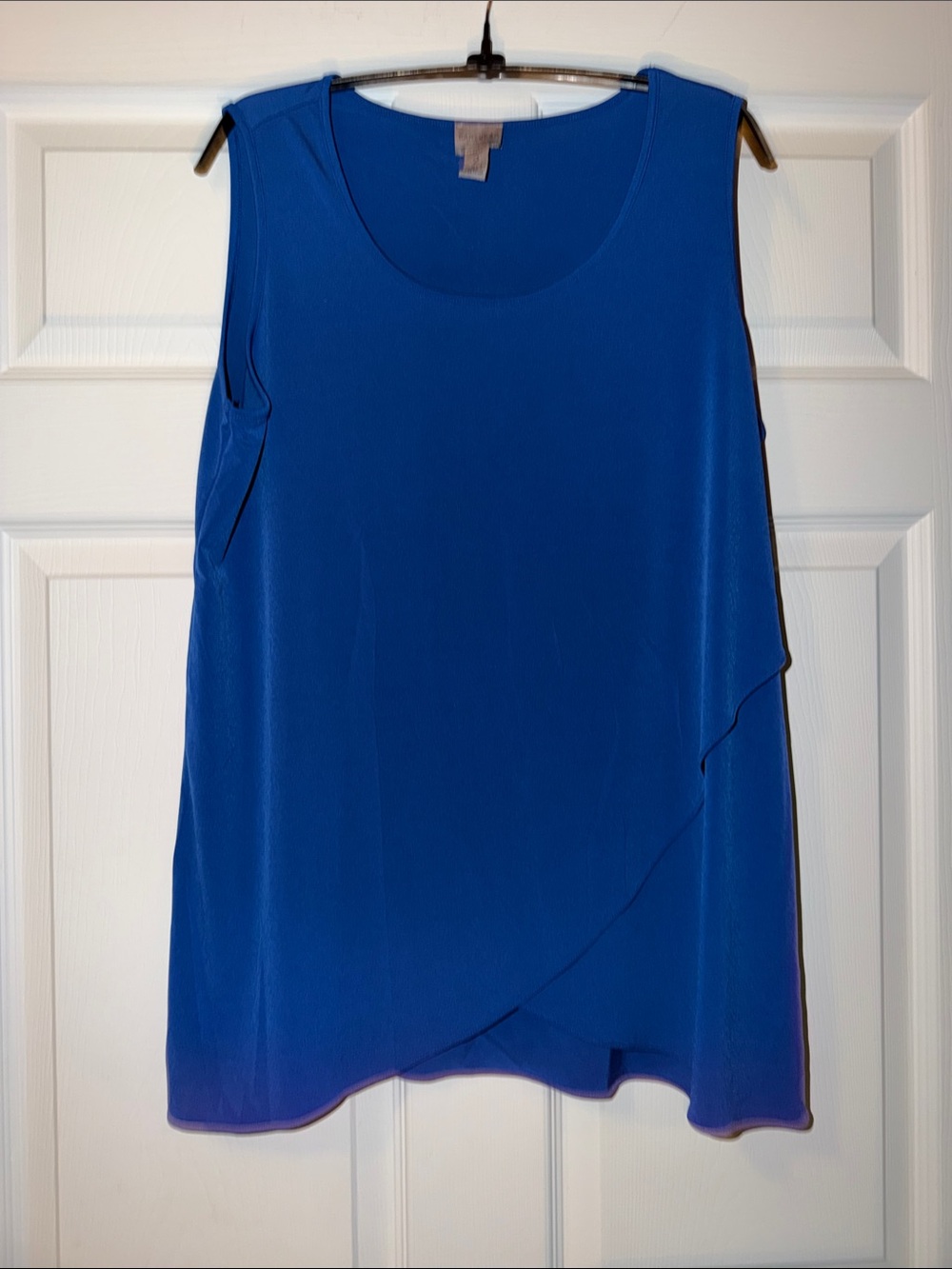 Chicos Easywear  Royal Blue Layered Tank Top - Size 2